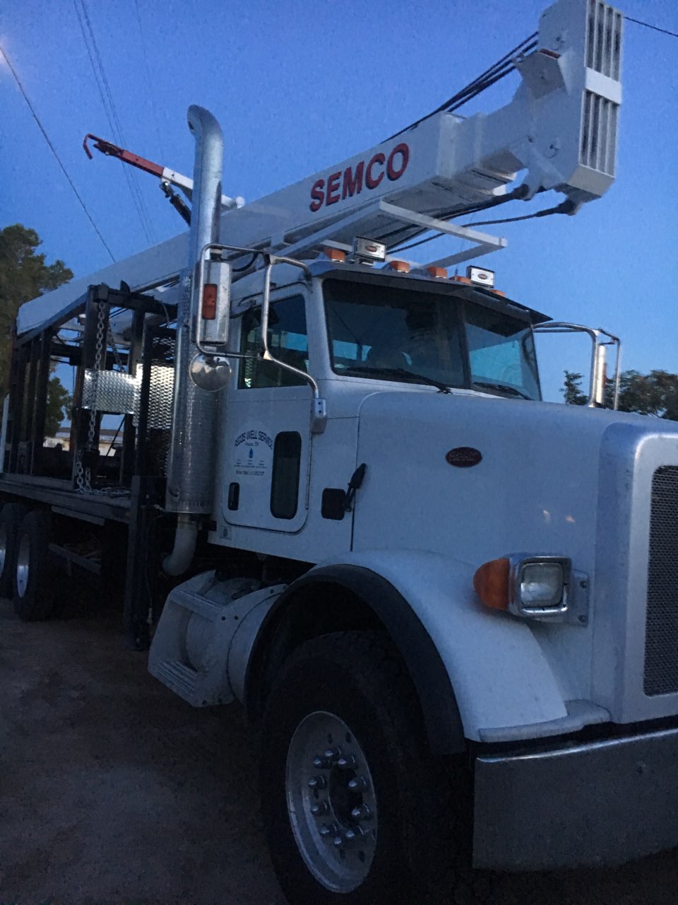 Pecos Well Service rig truck serving the Monahans area
